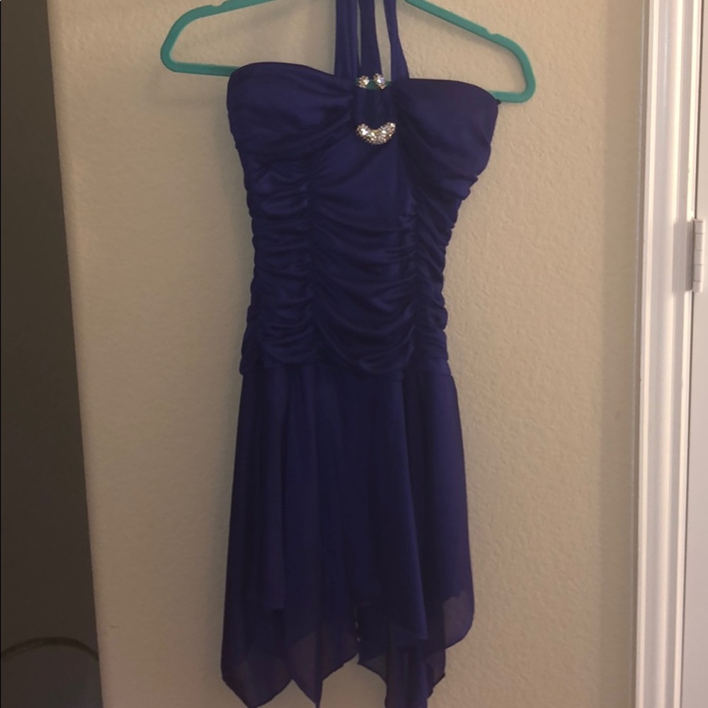 Dark purple banquet dress